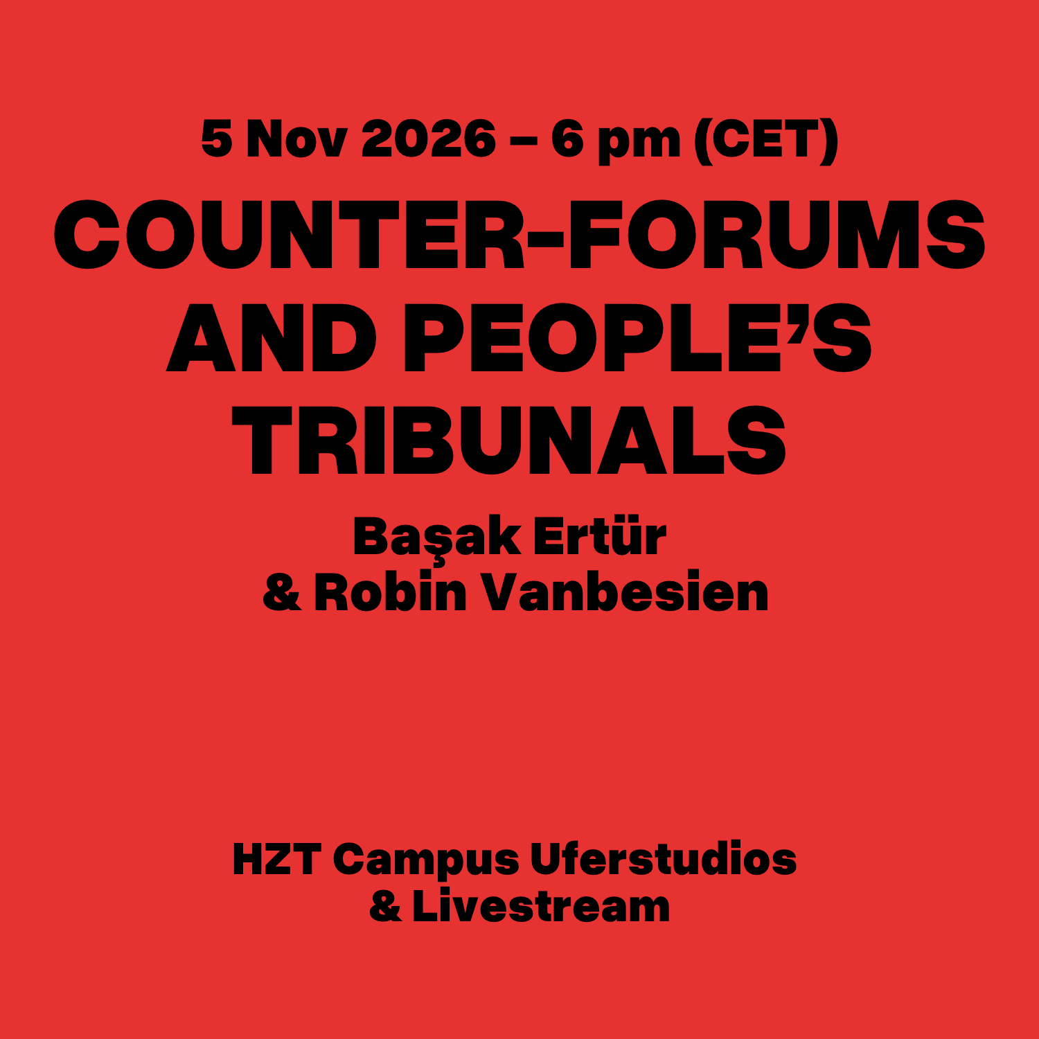 Counter-Forums and People’s Tribunals